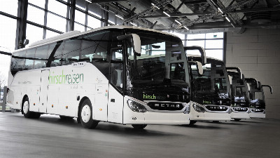 Beitragsbild - Setra Busse für Hirsch Reisen